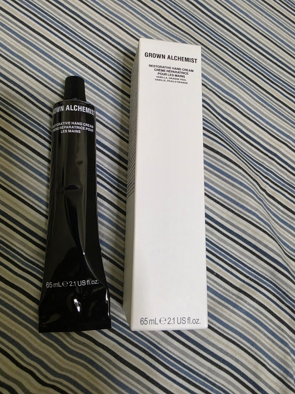 Grown Alchemist Restorative Hand Cream — Black & White Packaging